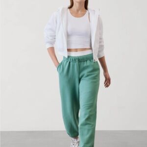 Athleta Forever Fleece High Rise Jogger M Petite | Juniper Green